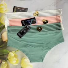2 PIEZA calzones Bragas sexis con cinturón de cuello alto hueco para mujer - Multicolor - Ver 4