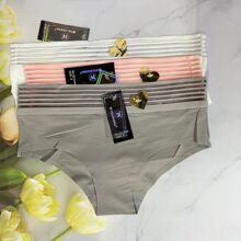 2 PIEZA calzones Bragas sexis con cinturón de cuello alto hueco para mujer - Multicolor - Ver 5