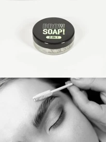 Jabón, cera para peinar cejas - Negro - Ver 1