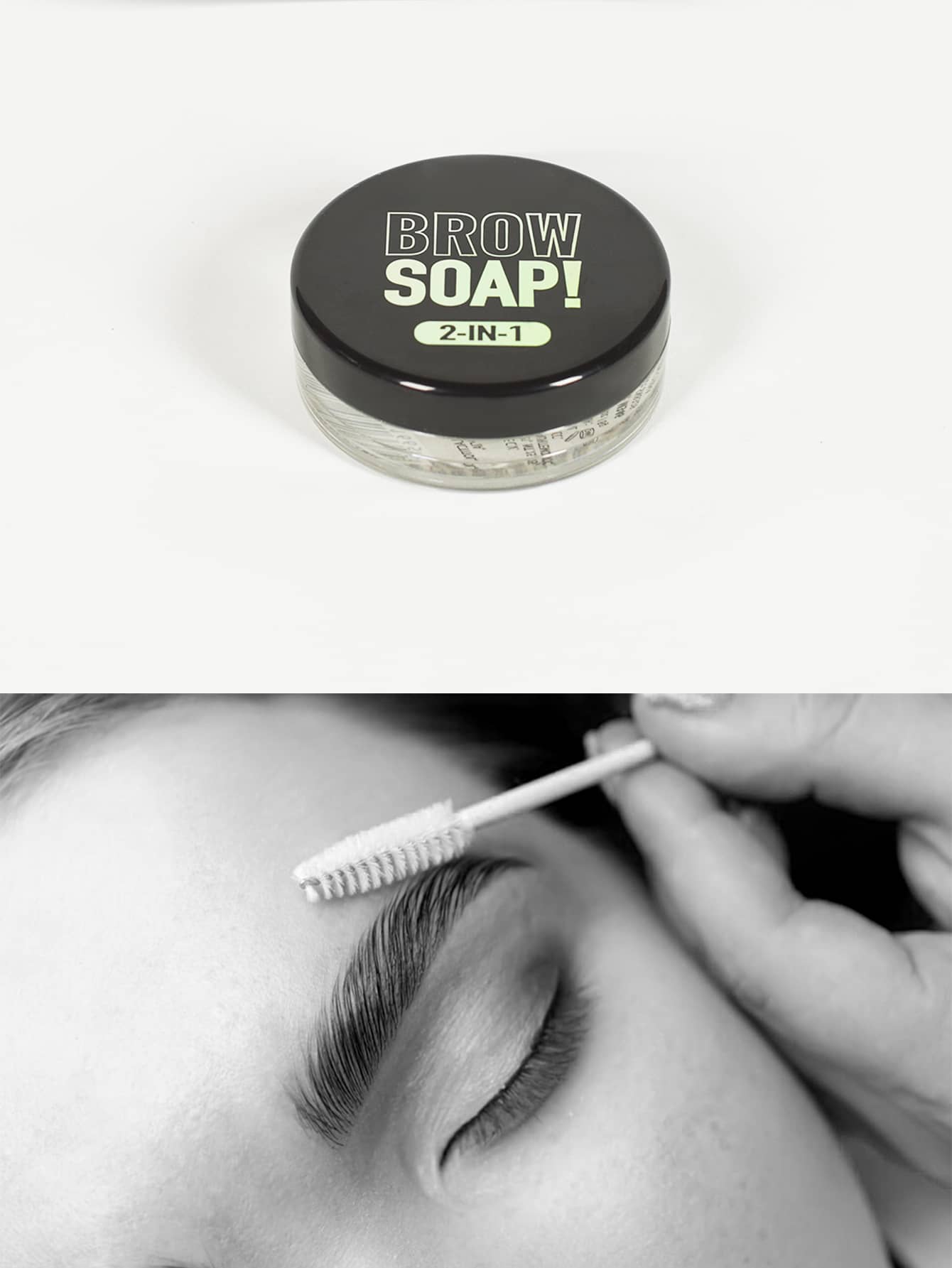 Jabón, cera para peinar cejas - Negro - Ver 1