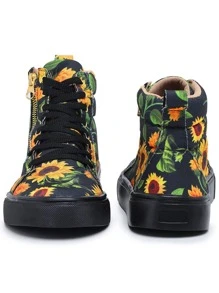 Women Sports Shoes - 黃色 - 查看 3