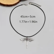 1入組波西米亞復古風蜻蜓吊墜項鍊適合女士作為時尚婚禮,派對首飾類禮品