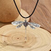 1入組波西米亞復古風蜻蜓吊墜項鍊適合女士作為時尚婚禮,派對首飾類禮品