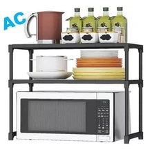 Kitchen Organizer Shelf For Kitchen - Black - View 2