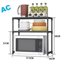 Kitchen Organizer Shelf For Kitchen - Black - View 4