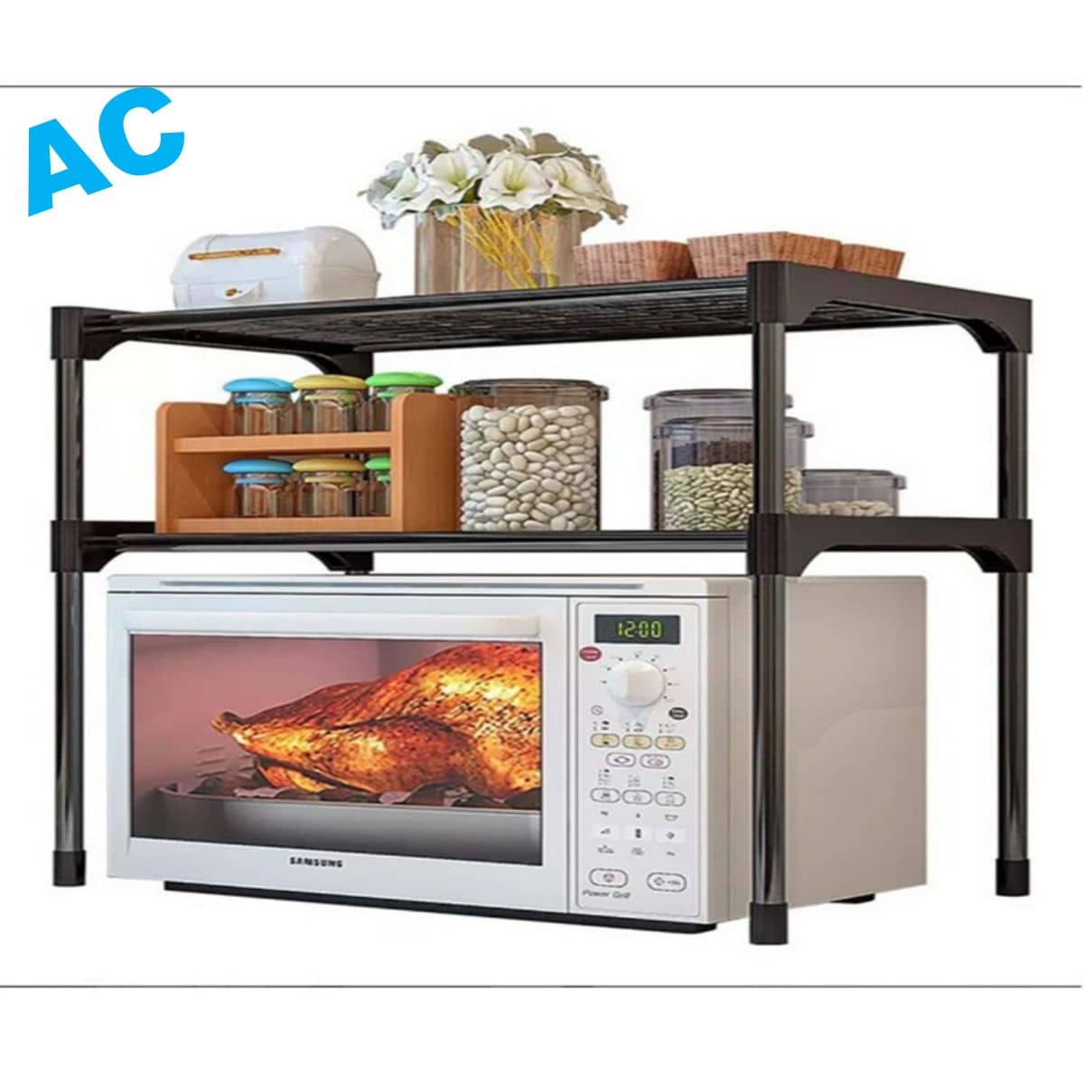 Kitchen Organizer Shelf For Kitchen - Black - View 1