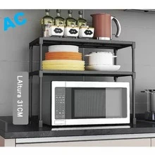 Kitchen Organizer Shelf For Kitchen - Black - View 3