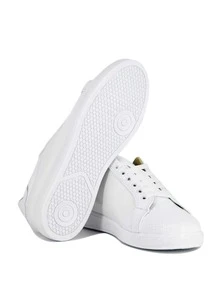 Tenis Sneakers Blancos Liso Det Snake Blanco - Blanco - Ver 3