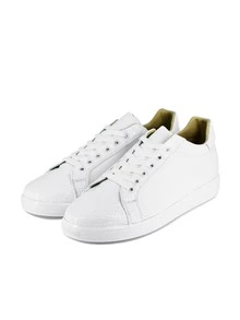 Tenis Sneakers Blancos Liso Det Snake Blanco - Blanco - Ver 5
