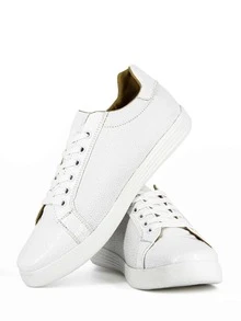 Tenis Sneakers Blancos Texturizados Det Snake Blanco - Blanco - Ver 1