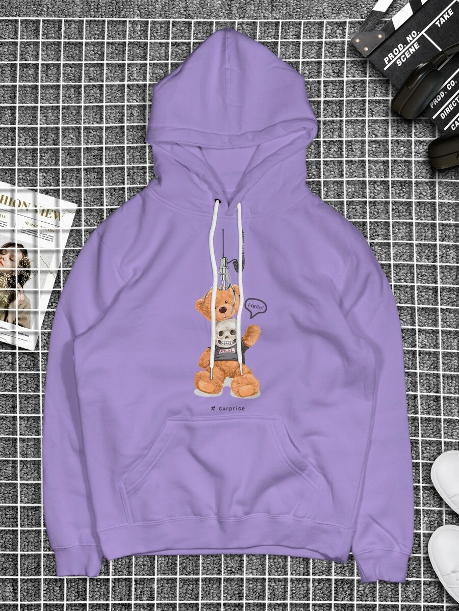 Men Sweatshirts - Màu đỏ tím - Xem 1