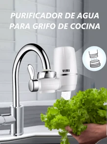 Filtro Purificador De Agua Para Grifo De cocina - Blanco - Ver 2