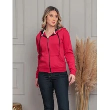 Women Sweatshirts - 紅色 - 查看 3