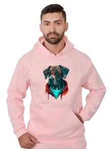 Men Sweatshirts - 淺粉色 - 查看 1