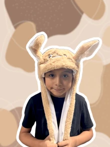 Gorritos con luz led, orejas movibles. sombreros de de felpa suave cálido para niñas, adultos (Modelos y colores al azar). - Multicolor - Ver 2