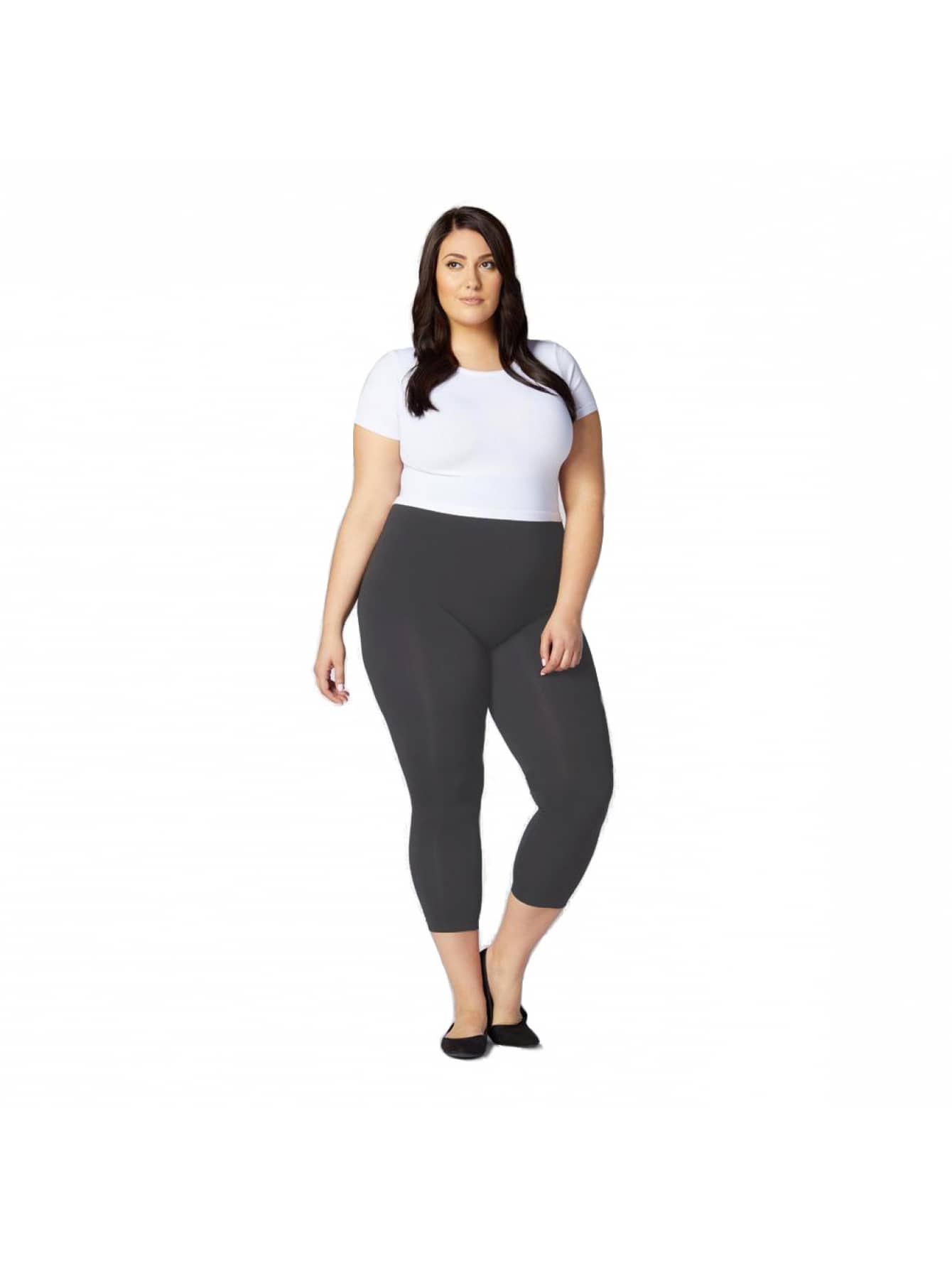 Mallon Sexy Curvy Leggings Large Size 36 To 40 Gray Color - Grey - View 1