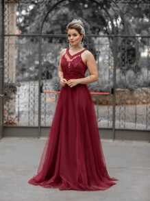 Women Dresses - Gỗ đỏ - Xem 1