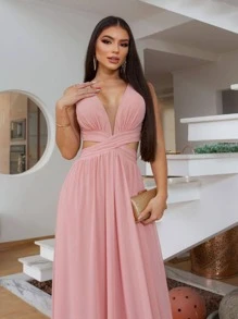 Women Party Dresses - Rusty Rose - View 1