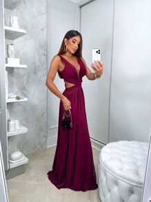 Women Party Dresses - Redwood - View 5