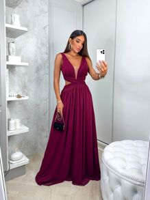 Women Party Dresses - Redwood - View 3