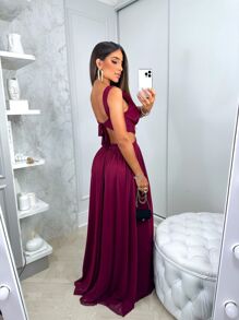 Women Party Dresses - Redwood - View 4