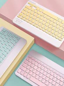 Maxi Accessories Rechargeable Bluetooth Lightweight Wireless Keyboard Mouse Kit - Mint Blue - View 6