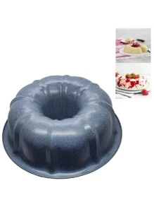 DeTODO Molde para Hornear Rosca Antiadherente Pasteles Panque Pan - Gris - Ver 5