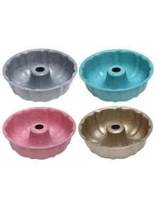 DeTODO Molde para Hornear Rosca Antiadherente Pasteles Panque Pan - Gris - Ver 4