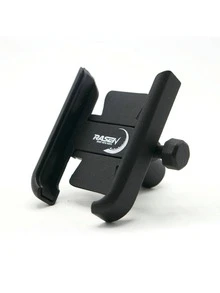 SOPORTE PARA CELULAR UNIVERSAL METALICO PARA ESPEJO SIN CARGADOR - Negro - Ver 2