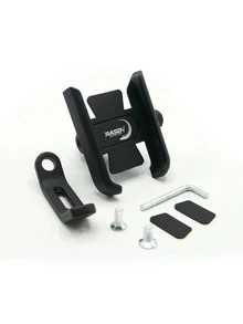 SOPORTE PARA CELULAR UNIVERSAL METALICO PARA ESPEJO SIN CARGADOR - Negro - Ver 5