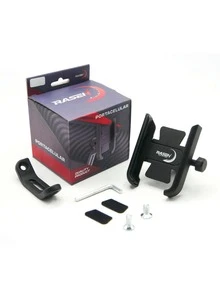 SOPORTE PARA CELULAR UNIVERSAL METALICO PARA ESPEJO SIN CARGADOR - Negro - Ver 6