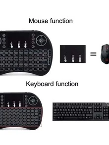 Mini Wireless Keyboard Mouse Touchpad Android Tv Xbox Pc - 黑色 - 查看 2