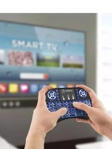 Mini Wireless Keyboard Mouse Touchpad Android Tv Xbox Pc - 黑色 - 查看 6