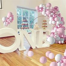 91 chiếc Màu hồng Vòng hoa bóng bay Arch Bộ dụng cụ , Bao gồm Ánh sáng Màu hồng Và Trắng Bóng bay , Kim loại Vàng hồng Quả bóng bay , Bông Giấy Bóng bay , Cô dâu Gương sen , Lễ cưới , Sinh nhật , Tiệc kỷ niệm - Hồng - Xem 5