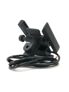 Rasen SOPORTE PARA CELULAR PARA MOTO Y BICI UNIVERSAL METALICO PARA ESPEJO CON CARGADOR - Negro - Ver 4