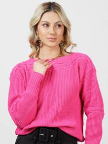 Women Sweaters - Màu Hồng Tươi - Xem 2