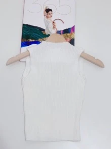 IN FASHION FEMININA MODAL BLUSA CROPPED - Branco - Visão 2