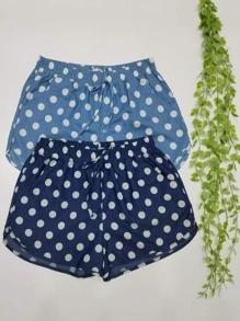 Women Shorts - Màu xanh lam - Xem 1