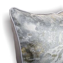 Nordic灰色融合紋飾款裝飾枕頭套,現代簡約條紋設計及高檔面料,刺繡背墊,適用於沙發,方形,30x50cm,45x45cm,50x50cm,60x60cm,不含枕芯 - 淺灰色 - 查看 4