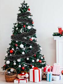 2pcs 2m Black Fur Strip, Party Decoration Colorful Strip - Black - View 11