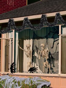 2pcs 2m Black Fur Strip, Party Decoration Colorful Strip - Black - View 9