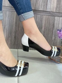 Women Flats - 黑與白 - 查看 3