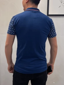 Men Polo Shirts - Màu xanh lam - Xem 3