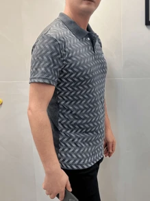 Men Polo Shirts - 深灰色 - 查看 2