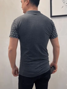 Men Polo Shirts - 深灰色 - 查看 3