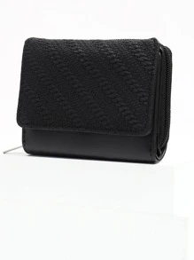 1pc Black Fashionable Simple Three Fold Short Wallet For Men And Women Business Handheld Portable Short Wallet Lightweight Fashion For Anniversary For Birthday Gift For Gift White-Collar Workers For Male For Female Gifts For Teachers Keychain Wallet Business Casual For Women Wallet Mini Wallet Purse Wallet Coin Wallet