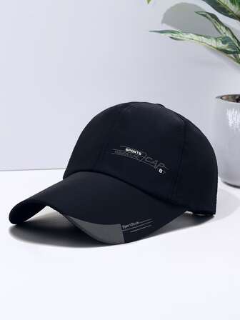 1pc Unisex Letter Graphic Casual Baseball Cap For Daily Life