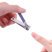 包括指甲剪,趾甲剪,指甲帶刀,指甲修整器,指甲推子,剪刀,耳挖器的7件套不銹鋼修指甲套裝,專業旅行修護工具禮盒 - 藍色 - 查看 3