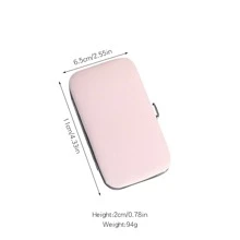 包括指甲剪,趾甲剪,指甲帶刀,指甲修整器,指甲推子,剪刀,耳挖器的7件套不銹鋼修指甲套裝,專業旅行修護工具禮盒 - 藍色 - 查看 6