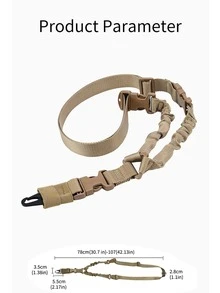 1入組男士單點吊索,攜帶各種各樣,合適的適用於戶外運動和訓練 - 黑色 - 查看 4